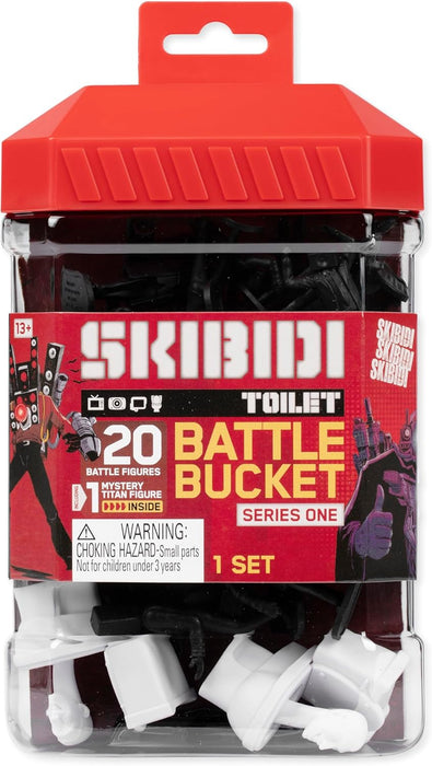 Skibidi Toilet Battle Bucket, Collectible Figures, Officially Licensed Merch