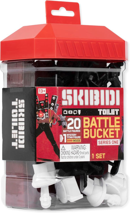 Skibidi Toilet Battle Bucket, Collectible Figures, Officially Licensed Merch
