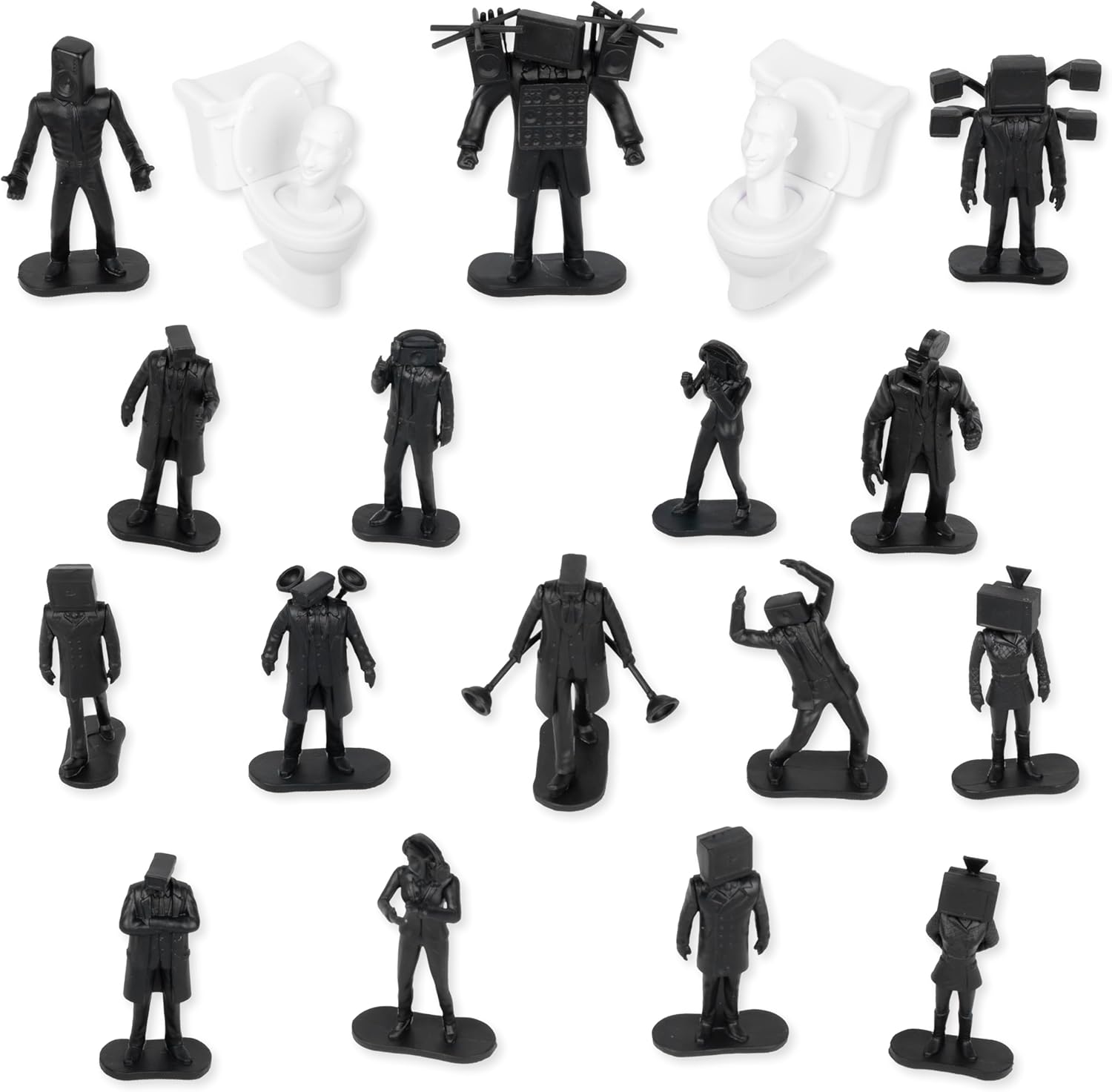 Skibidi Toilet Battle Bucket, Collectible Figures, Officially Licensed Merch