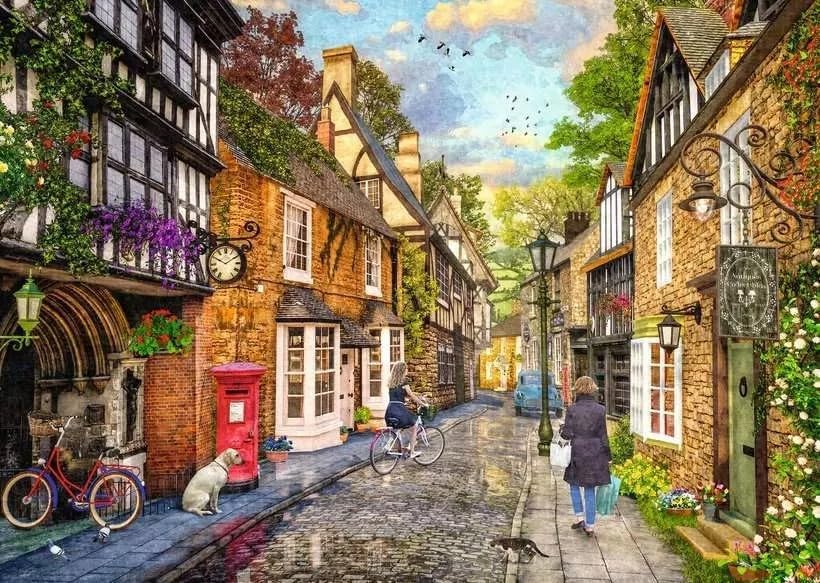Ravensburger 12000160 - Medow Hill Lane - puzzle 1000 pezzi – puzzle adulti e ragazzi da 14 anni