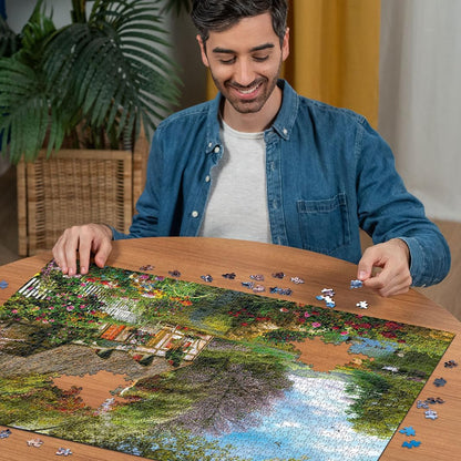 Ravensburger 12000700 - Country Cottage - 1500 piece Jigsaw Puzzle - puzzle for adults and kids age 14 years up
