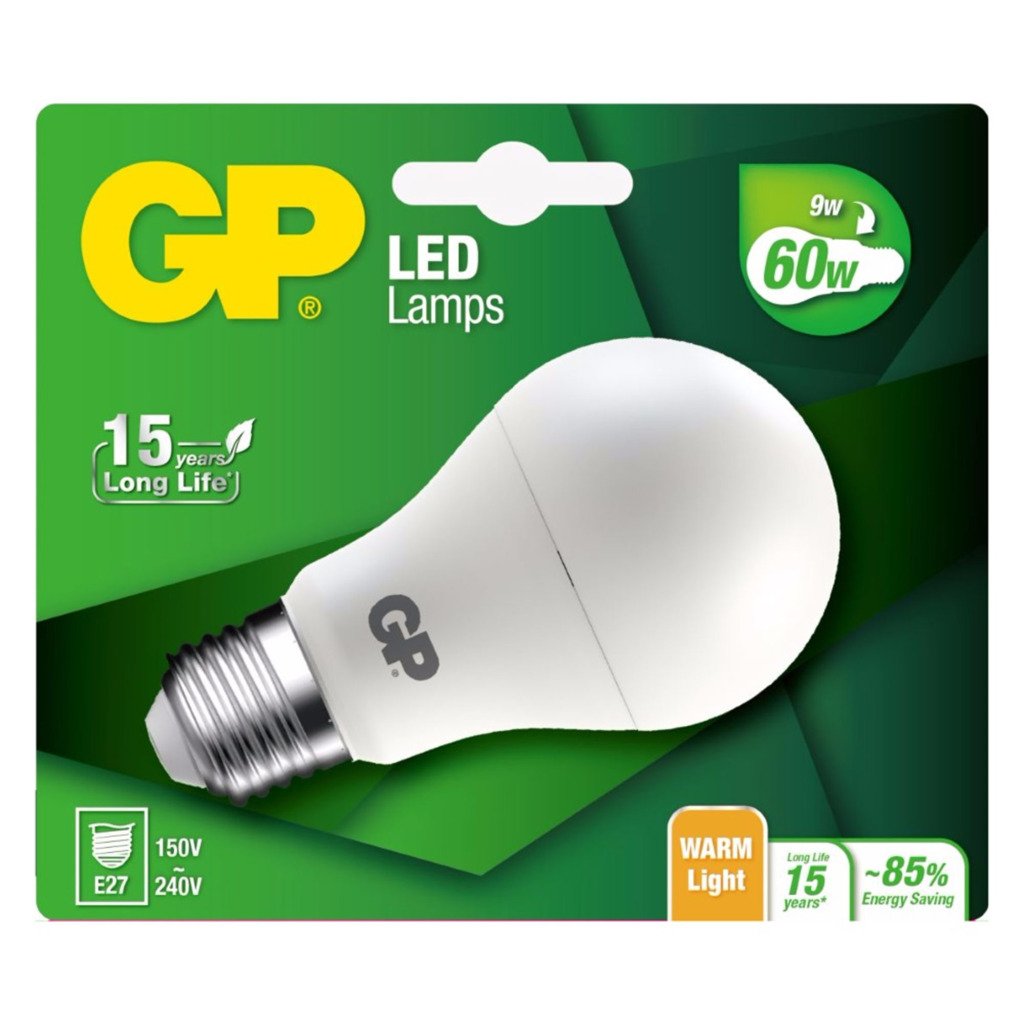 `Gp - Led Lamp Classic, E27, 9W (60W), 806Lm`