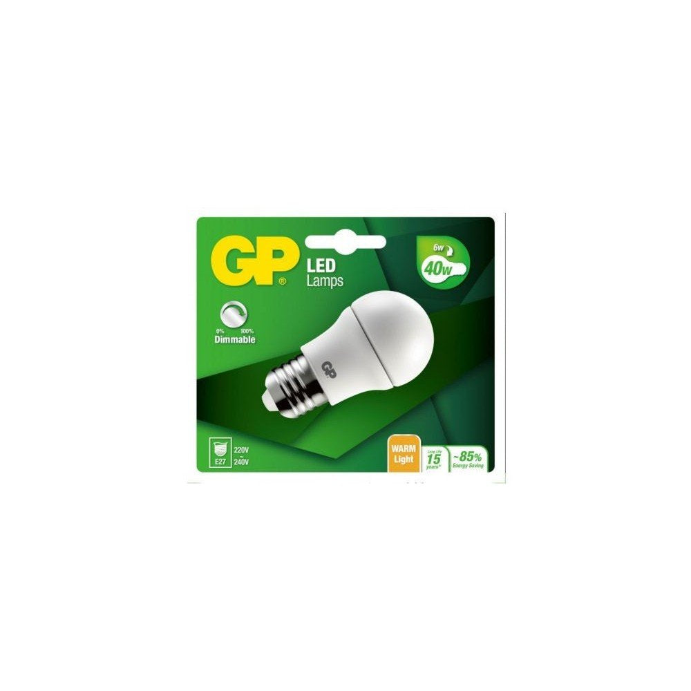 `Gp - Led Lamp Mini Globe, E27, Dim, 6W (40W), 470Lm,`