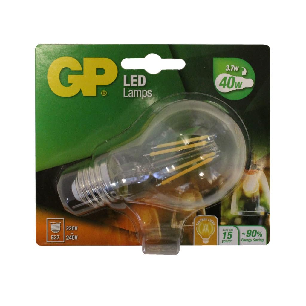 `Gp - Led Lamp Classic Filament, E27, 4W (40W), 470Lm`