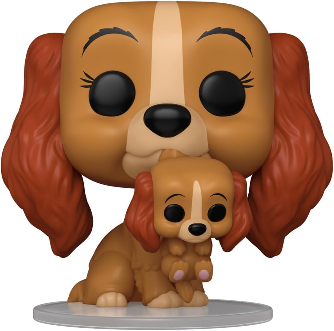 Funko POP! Disney: Lady & the Tramp - Lady With Puppy - Lady and the Tramp - Collectable Vinyl Figure - Gift Idea - Official Merchandise - Toys for Kids & Adults - Movies Fans