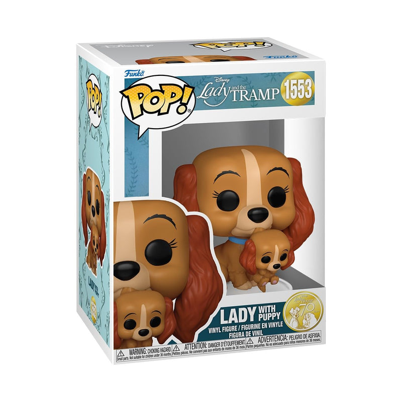 Funko POP! Disney: Lady & the Tramp - Lady With Puppy - Lady and the Tramp - Collectable Vinyl Figure - Gift Idea - Official Merchandise - Toys for Kids & Adults - Movies Fans