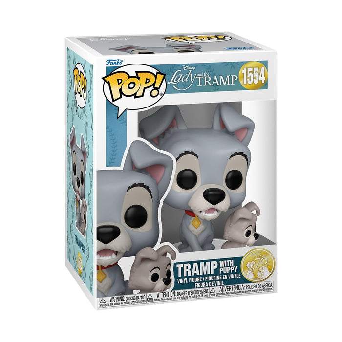 Funko POP! Disney: Lady & the the Tramp - the Tramp With Puppy - Lady and the Tramp - Collectable Vinyl Figure - Gift Idea - Official Merchandise - Toys for Kids & Adults - Movies Fans