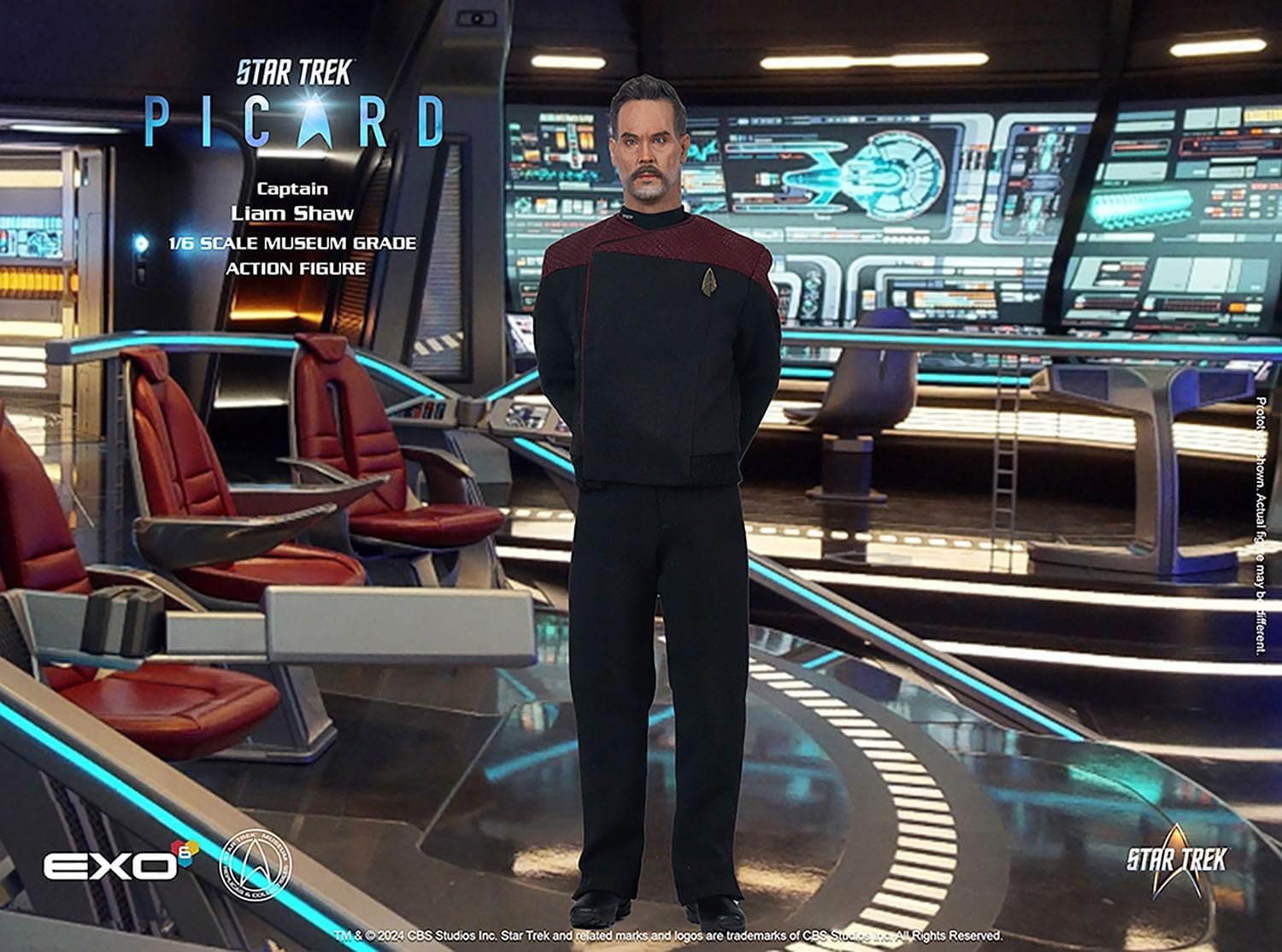 Star Trek: Picard Action Figure 1/6 Captain Liam Shaw 30 Cm