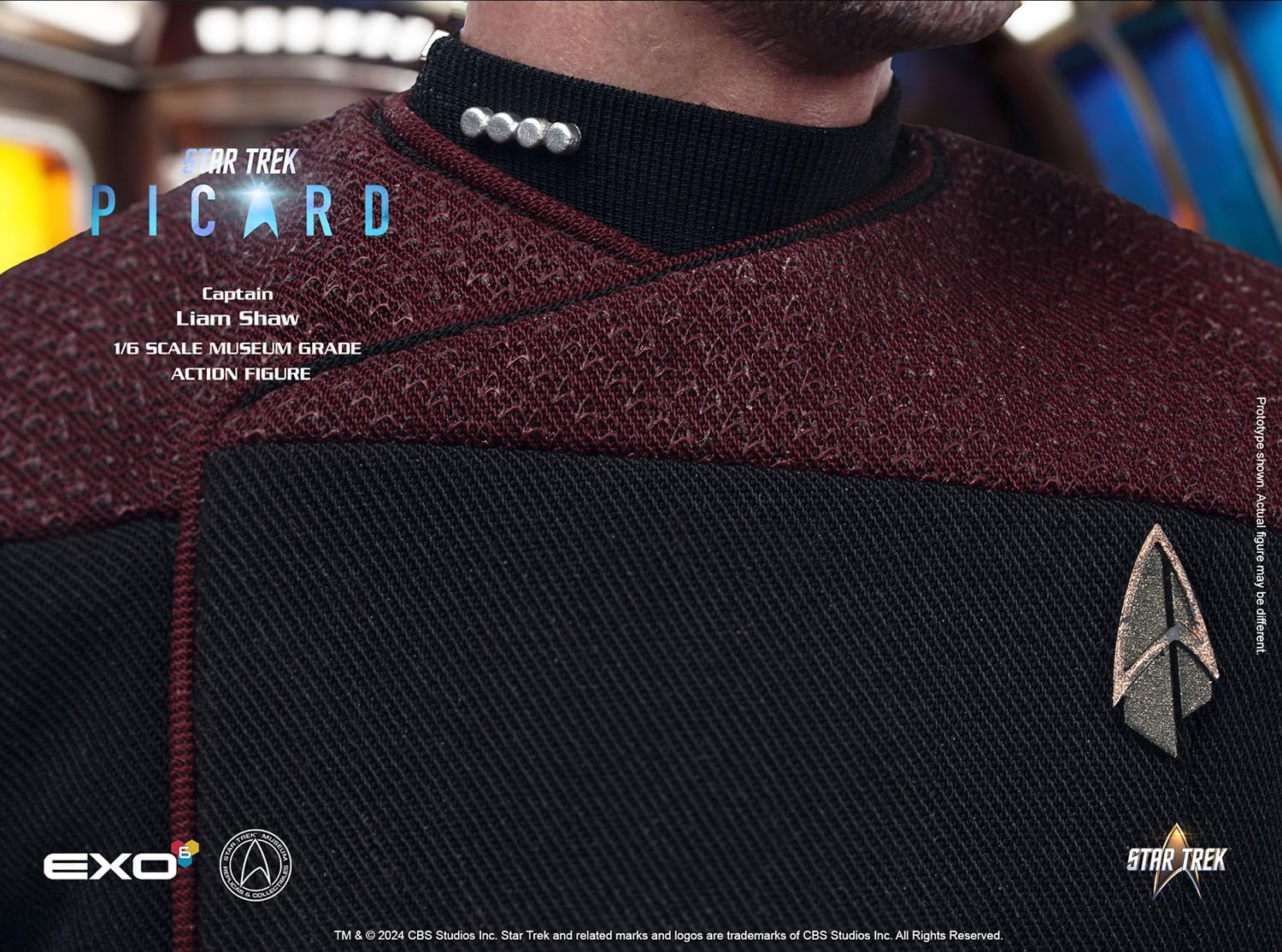 Star Trek: Picard Action Figure 1/6 Captain Liam Shaw 30 Cm