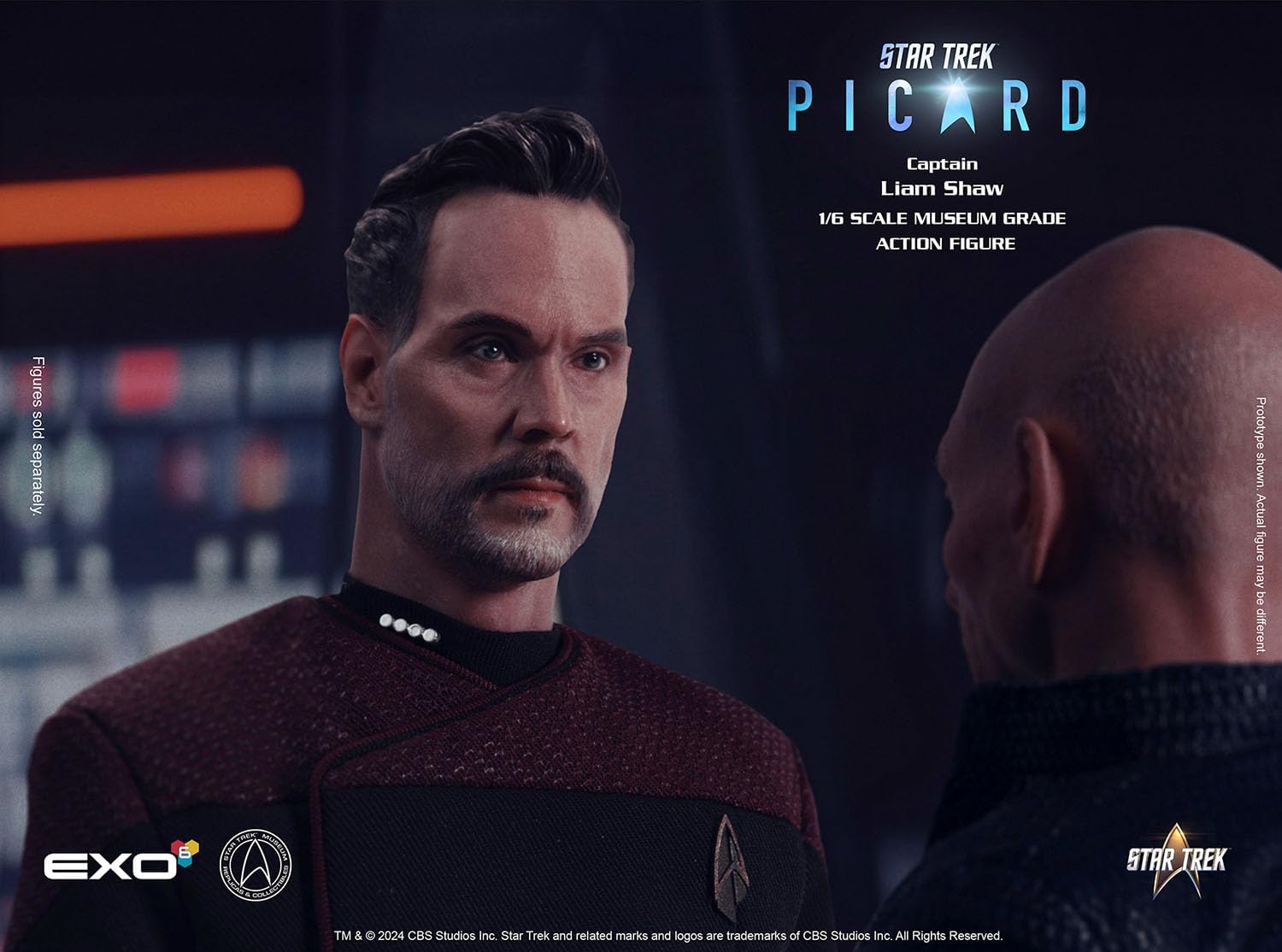 Star Trek: Picard Action Figure 1/6 Captain Liam Shaw 30 Cm