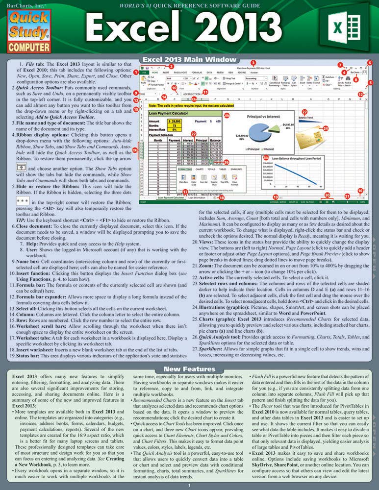 Excel 2013 (Quick Study Computer)
