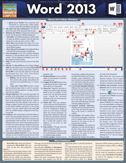 Word 2013 (Quick Study Computer)