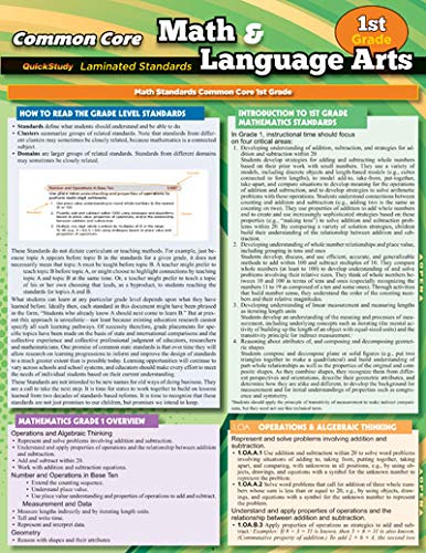 Ccss: Math & Language Arts - 1Stgrade