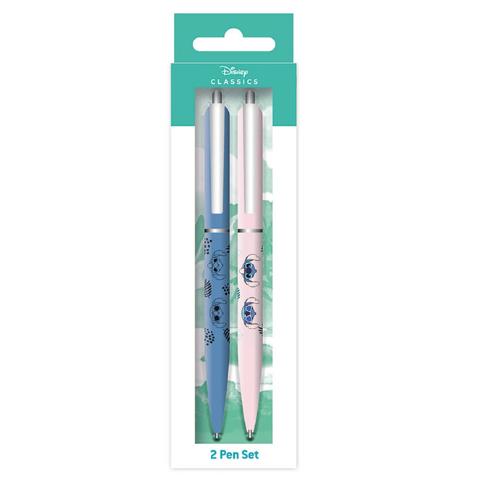 Disney Lilo and Stitch Pens, Set of 2, Disney Gifts for Women and Men and Lilo and Stitch Gifts for Girls and Boys - Official Merchandise Black
