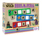 Shuffle Aprende a deletrear con Nuestros Animales Salvajes, Adecuado para Mayores de 4 años (Cartamundi Into The Wild Seek & Spell