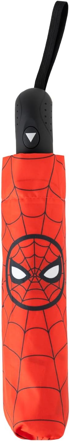 Ombrello Pieghevole Spiderman | Mini ombrello piccolo ideale per bambina/bambino | Ombrello infantile compatto | Regalo per bambino di 10 anni | Regali Supereroi Marvel