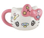 Konix Hello Kitty 3D Mug, Ceramic Mug, 500 ml, Kawaii Design, White and Pink