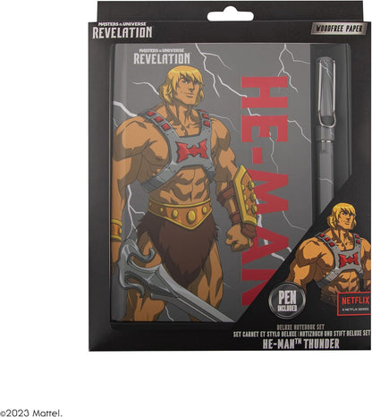 Masters Of The Universe - Revelation: He-Man Thunder Deluxe Notebook Set (Notebook + Pen)