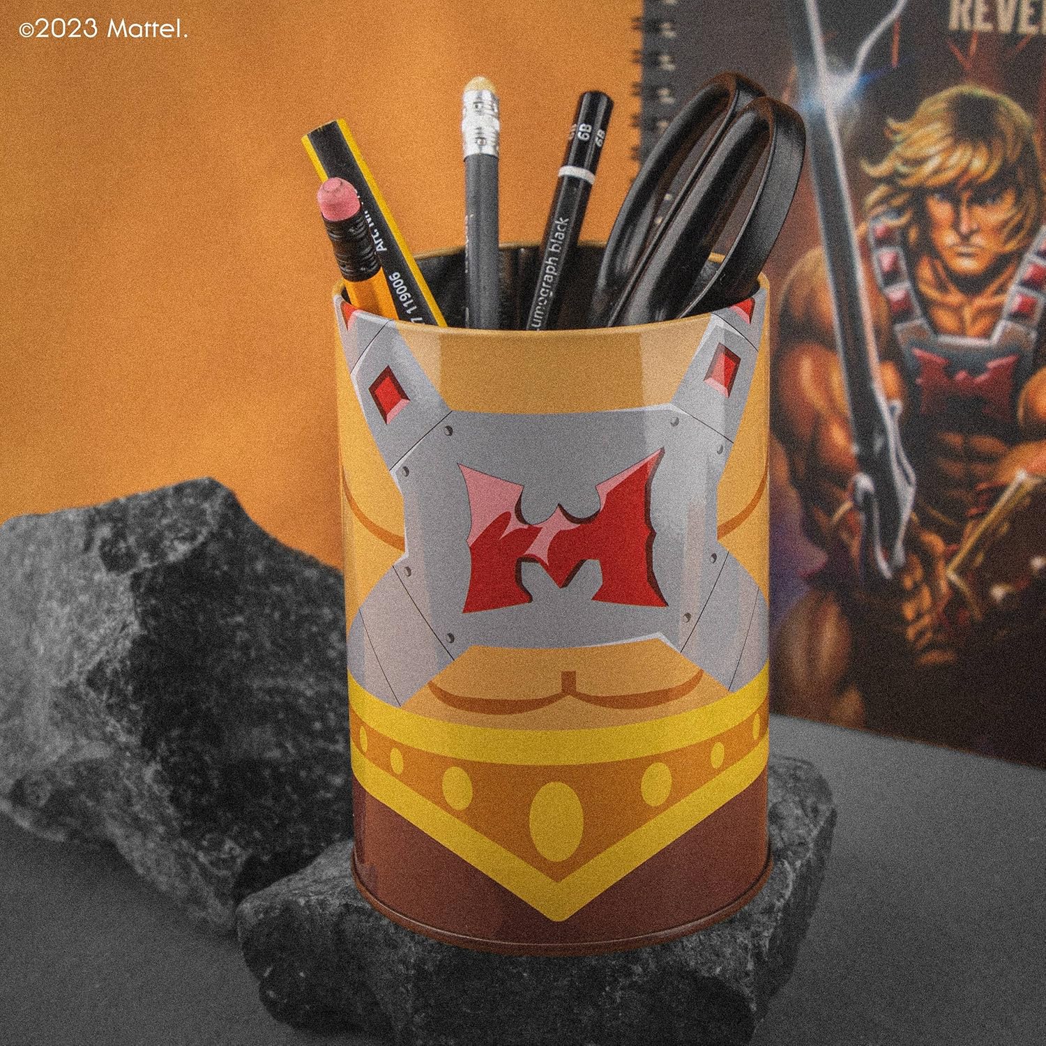 Cinereplicas Motu He-Man Pewter Pen Holder 12 x 8 cm Official Licence