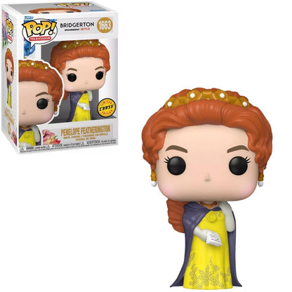 Funko POP TV: Bridgerton - Penelope. CHASE!! This POP! figure comes with a 1 in 6 chance of receiving the special addition RARE chase version