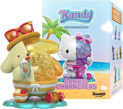 Mighty Jaxx Sanrio Kandy x Sanrio Sea Breeze Summer Edition | Sealed Tray of 6 - Contains No Duplicates | Blind Box Collectible Figurines