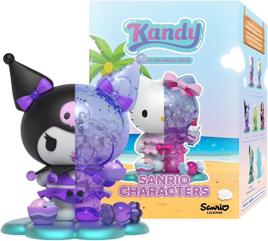 Mighty Jaxx Sanrio Kandy x Sanrio Sea Breeze Summer Edition | Sealed Tray of 6 - Contains No Duplicates | Blind Box Collectible Figurines