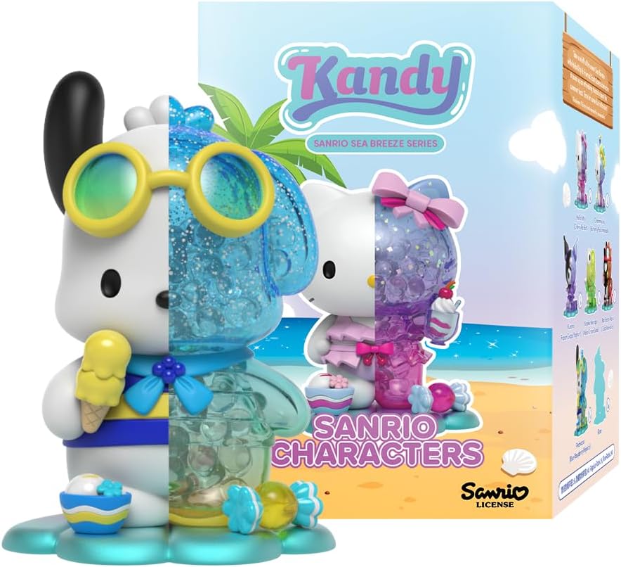 Mighty Jaxx Sanrio Kandy x Sanrio Sea Breeze Summer Edition | Sealed Tray of 6 - Contains No Duplicates | Blind Box Collectible Figurines