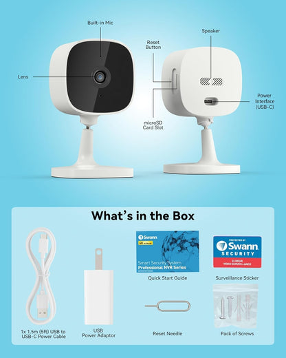EUK-Swann EVO 2K Indoor Wi-Fi Camera