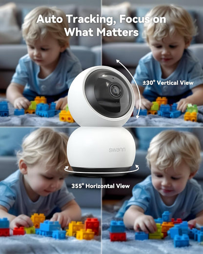EUK-Swann EVO2K Indr Pan Tilt Wi-Fi Cam