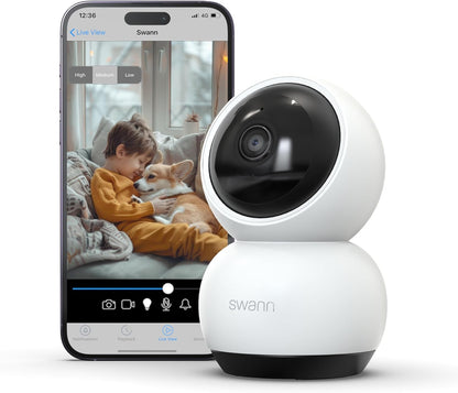 EUK-Swann EVO2K Indr Pan Tilt Wi-Fi Cam