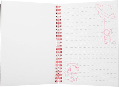 Depesche 13217 TOPModel Neon Doodle - Kleurboekset met 70 pagina's in zwart-wit, incl. 5 neon gelpennen en stickers