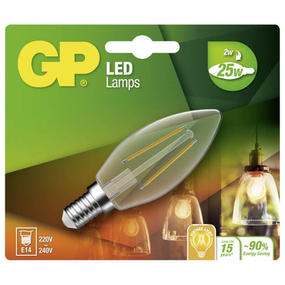 `Gp - Led Lamp Filament Mini Candle, E14, 2W (25W), 250Lm`