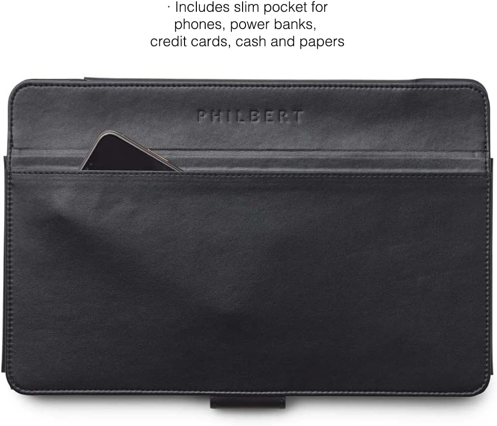 Philbert Design Zonnescherm en privacykap | Universeel voor laptops van 12"-13"-14" | Rood | Milieuvriendelijke materialen | Glansvermindering | Hittebestendig | Opvouwbaar/draagbaar | Patent nr. D790551