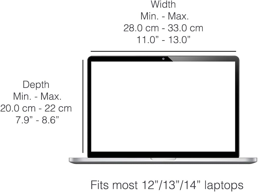 Philbert Design Zonnescherm en Privacy Lux Hood | Universeel voor 12"-13"-14" Laptops | Beige | Milieuvriendelijke Materialen | Glans Vermindering | Hittebestendig | Opvouwbaar/Draagbaar | Octrooi nr. D790551