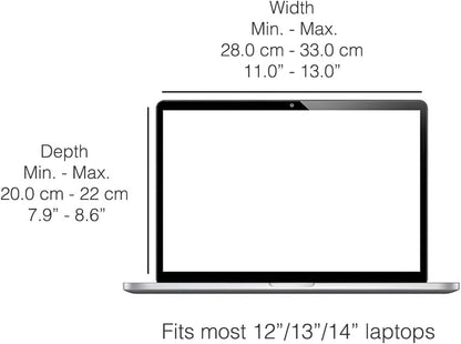 Philbert Design Zonnescherm en Privacy Lux Hood | Universeel voor 12"-13"-14" Laptops | Beige | Milieuvriendelijke Materialen | Glans Vermindering | Hittebestendig | Opvouwbaar/Draagbaar | Octrooi nr. D790551