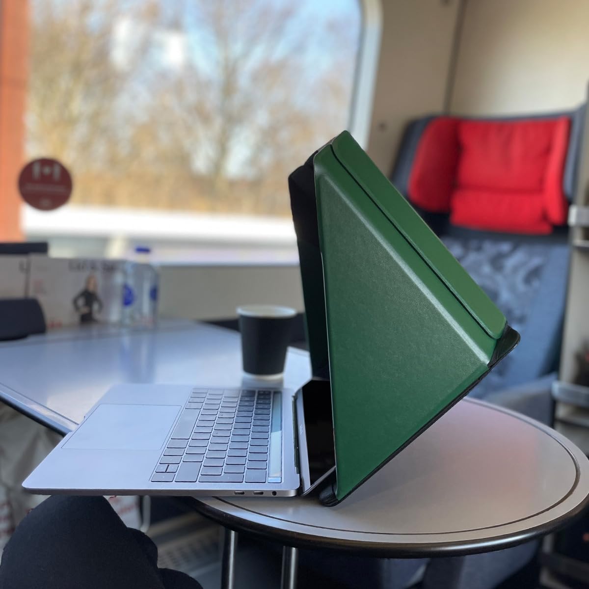 Philbert Design Zonnescherm & Privacy CoverHood voor laptop 15"-16" | Milieuvriendelijke materialen | Glansvermindering | OpvouwbaarDraagbaar | Hittebestendig | Groen, Groen, 15"-16", Elegant