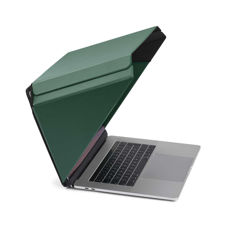 Philbert Design Zonnescherm & Privacy CoverHood voor laptop 15"-16" | Milieuvriendelijke materialen | Glansvermindering | OpvouwbaarDraagbaar | Hittebestendig | Groen, Groen, 15"-16", Elegant