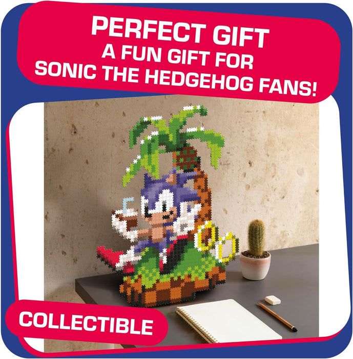TOMY Jixelz® Remix Sonic The Hedgehog Craft Kit – Chillin’ Sonic – 1200+ Pieces