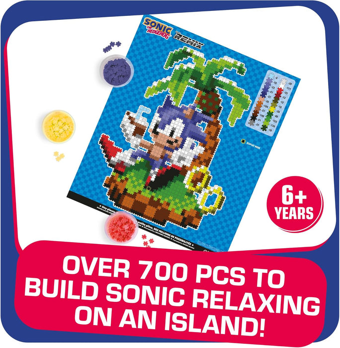TOMY Jixelz® Remix Sonic The Hedgehog Craft Kit – Chillin’ Sonic – 1200+ Pieces
