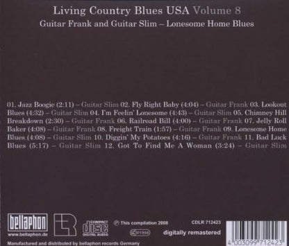 LIVING COUNTRY BLUES USA VOL. 8 - LONESOME HOME BL