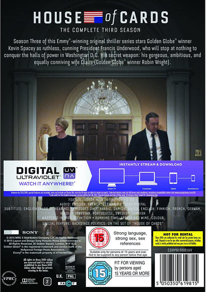 House Of Cards: The Complete Third Season