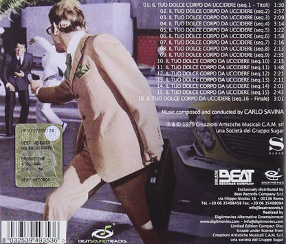 Il Tuo Dolce Corpo Da Uccidere Your Sweet Body to Kill Soundtrack