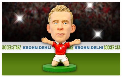 SoccerStarz SOC039 Denmark Mini Football Figurine, Multicolor