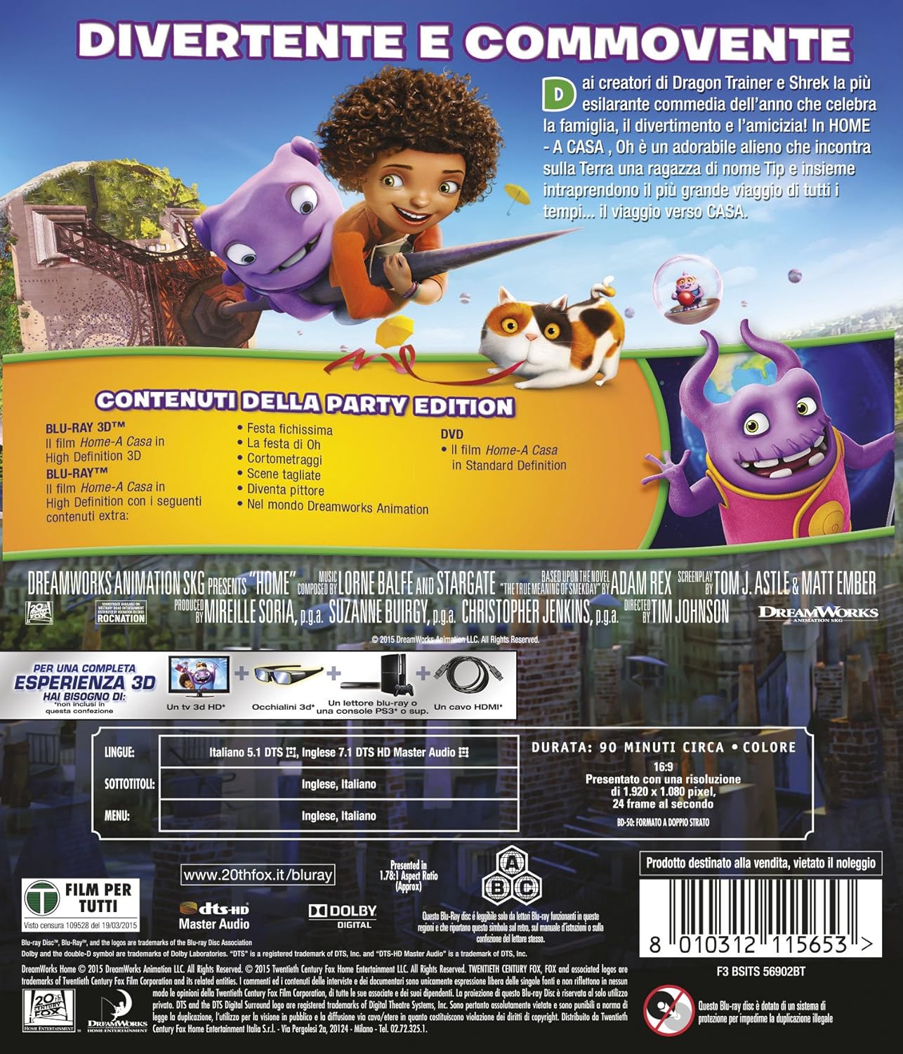 Home - A Casa (Blu-Ray 3D);Home
