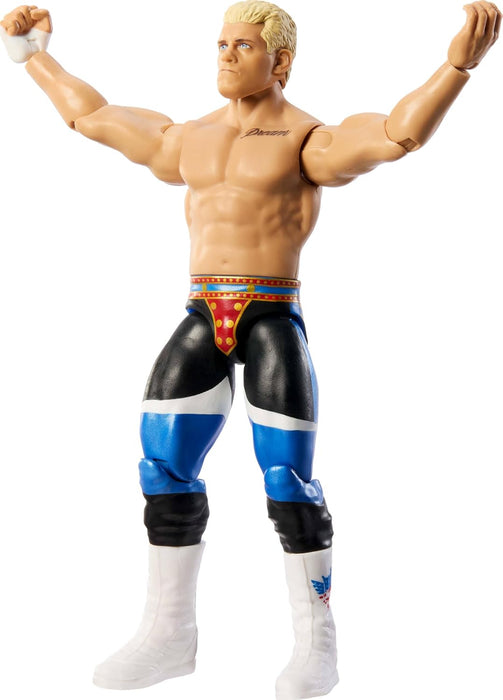Mattel WWE Cody Rhodes “The American Nightmare” Action Figure, Main Event Series #153 6-inch Collectible with 10 Articulation Points & Life-Like Look, JCV37