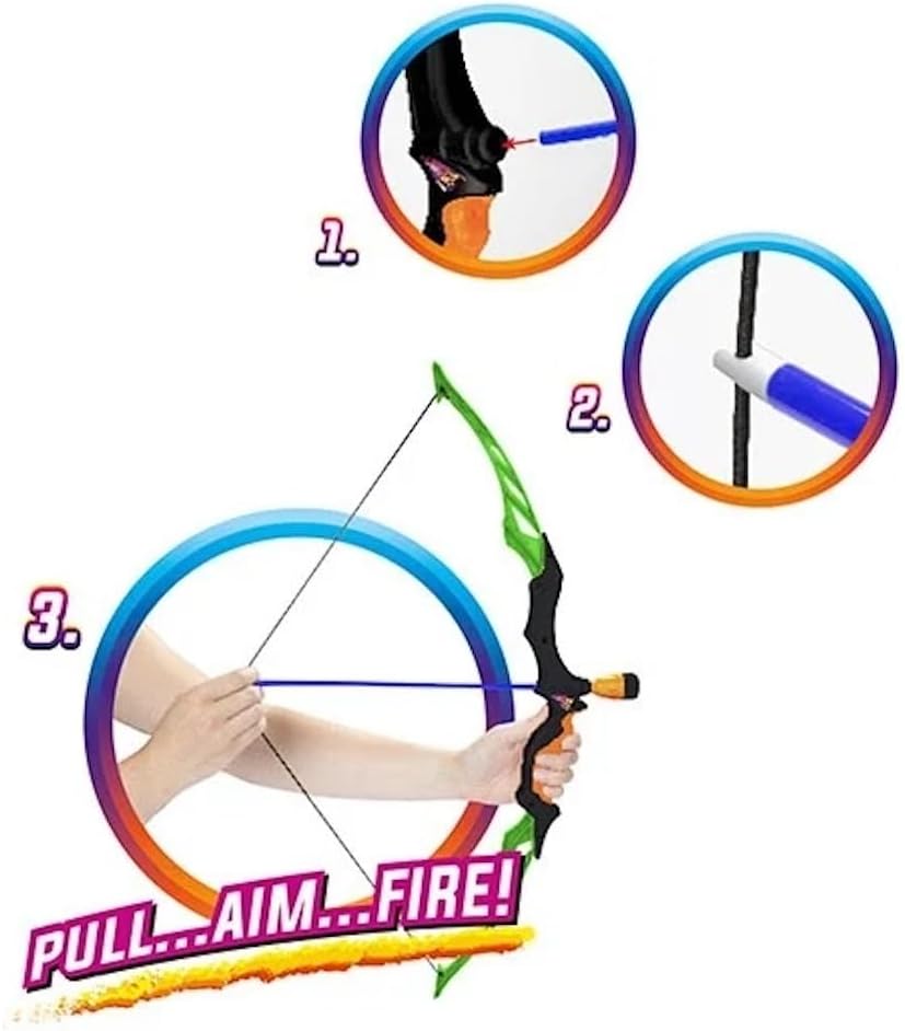 Boog met 3 x filen 2 VAR schietspeelgoed