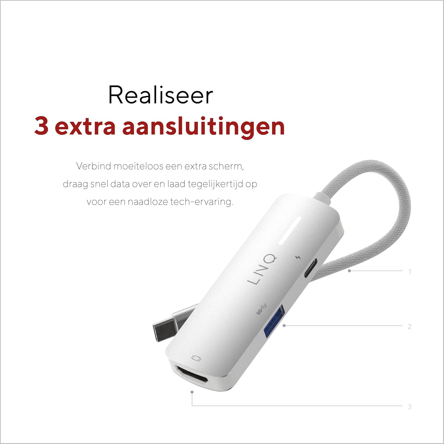 Linq - 3In1 140W Usb-C Multiport Hub
