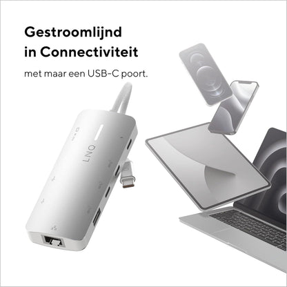 Linq - 8In1 8K Pro 140W Usb-C Multiport Hub