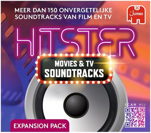 Jumbo Hitster Movies & TV Soundtracks Erweiterungsset, Party Game, Musikspiel, Actionspiel