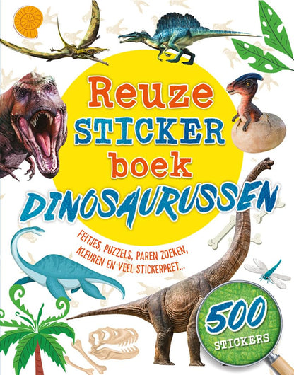 Rebo Publishers - Reuzestickerboek Dinosaurussen